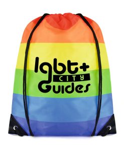 Rainbow Pegasus Drawstring Bag