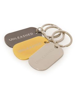 Metal Dog Tag Keyring