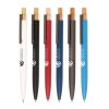 Refresh Recycled Aluminium Ball Pen With Bamboo Plunger