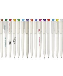 Organic Ball Pen -White With Translucent Plunger