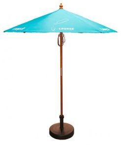 2M Round Wooden Parasol