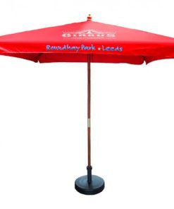 2M Square Wooden Parasol