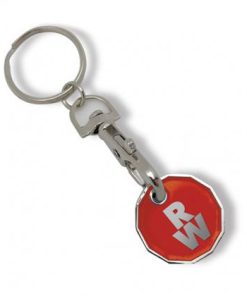 Enamel Trolley Coin Key Ring