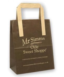 Kraft Paper Bag With Flat Tape Handle