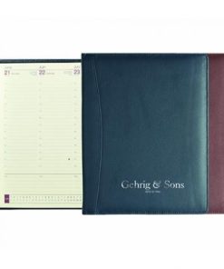 Chelsea Leather Deluxe Quarto Comb Bound Desk Diary