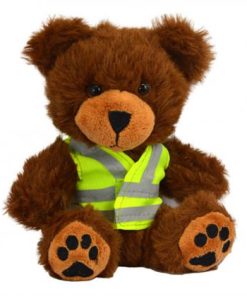 George Bear With Hi Viz Vest 5 Inch