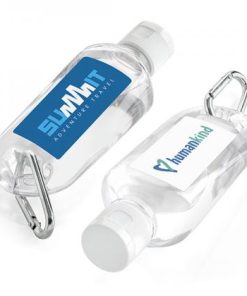 Antibacterial Hand Sanitiser On A Carabiner Clip (70Ml)