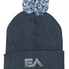 4256 Acrylic Beanie Hat With Pompom