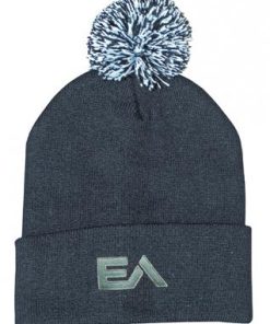 4256 Acrylic Beanie Hat With Pompom