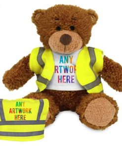 17Cm Anne Bear In Hi Vis Vest