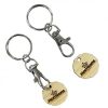 Bamboo Trolley Coin Key Ring