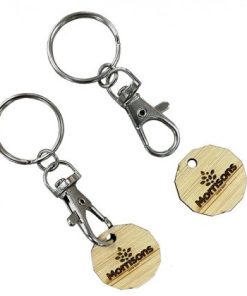 Bamboo Trolley Coin Key Ring