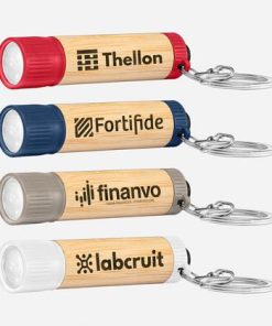 Bamboo Led Torch With Key Ring