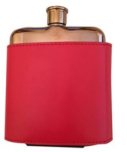 Malvern Leather Hip Flask Cover