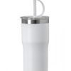 Kivu Recycled Stainless Steel Cup With Straw