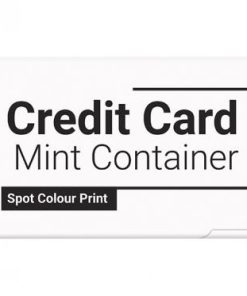 Mint Container Credit Card - White (Spot Colour And Digital Print)