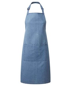 Branded Logo Bib Apron With Pocket