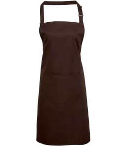 Branded Logo Bib Apron With Pocket