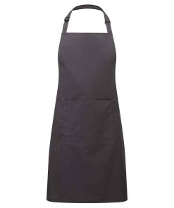 Branded Logo Bib Apron With Pocket