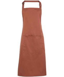 Branded Logo Bib Apron With Pocket