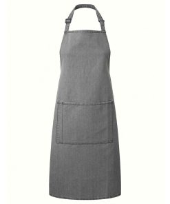 Branded Logo Bib Apron With Pocket