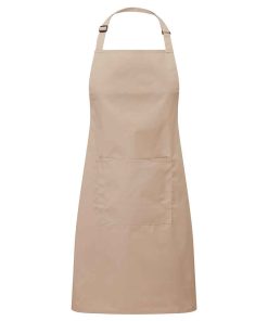 Branded Logo Bib Apron With Pocket