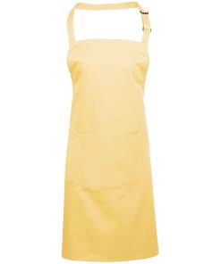 Branded Logo Bib Apron With Pocket