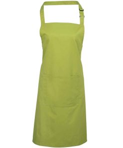 Branded Logo Bib Apron With Pocket