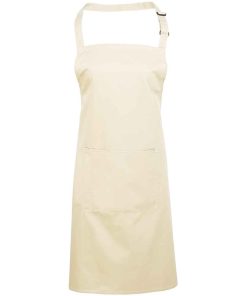 Branded Logo Bib Apron With Pocket