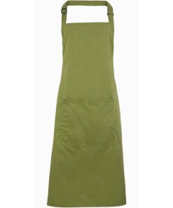 Branded Logo Bib Apron With Pocket