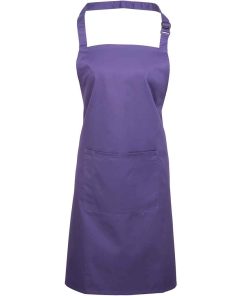 Branded Logo Bib Apron With Pocket