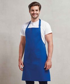 Branded Logo Bib Apron With Pocket