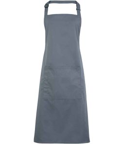 Branded Logo Bib Apron With Pocket