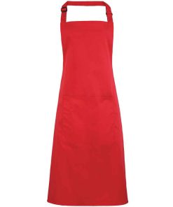 Branded Logo Bib Apron With Pocket